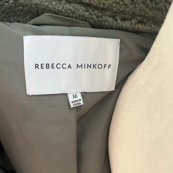 Rebecca Minkoff Wool Long Double Breasted Coat Medium - Picture 8 of 11